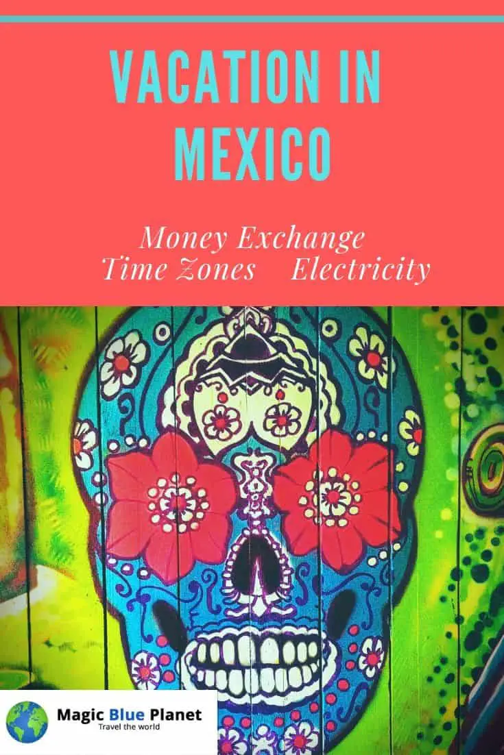 Mexico money exchange, time zones and power outlets Pinterest 2 EN
