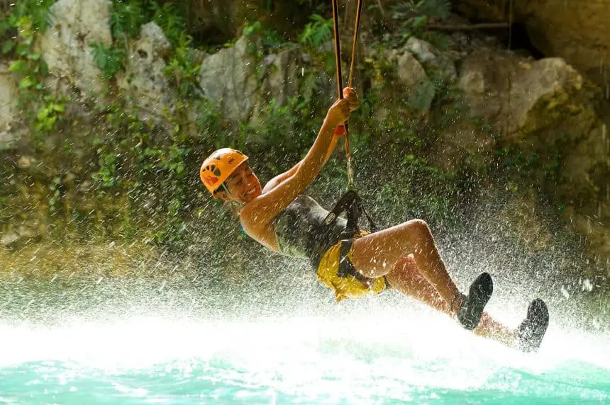 Action activities in Cancun, Mexico - Zip Line in Xplor adventure park