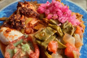 Breakfast at Allegro Playacar - with Nopales