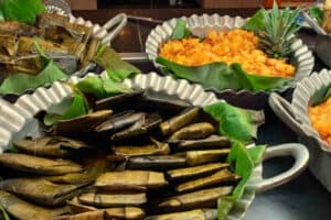 Dinner at Allegro Playacar - Mexican Tamales