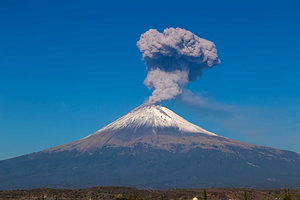 Nature in Mexico - Active Volcano Popocatepetl