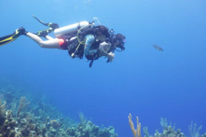 Diving at the barrier reef in Cozumel