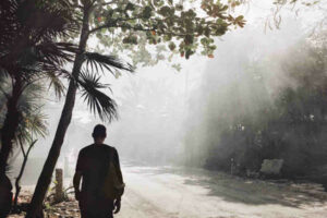 Walking around in Tulum