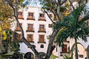 Swimming Pool at Hotel Mesón del Marqués, Valladolid, Mexico