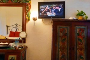 Rooms at Hotel Mesón del Marqués in Valladolid, Mexico.